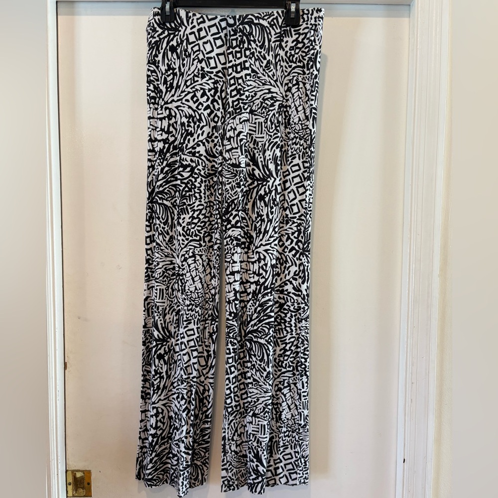 Lilly Pulitzer Georgia May Palazzo Pants Abstract Pineapple